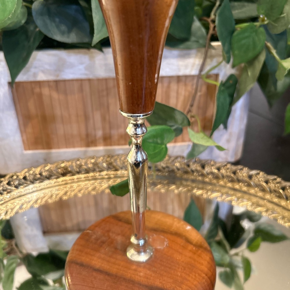 Pacifica Brown and Silver Candle Holder